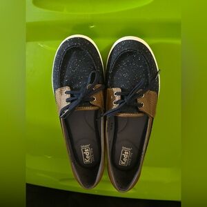 Keds Navy and Brown Sneakers